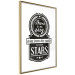 Wall Poster There Is No Easy Way from the Earth to the Stars - black and white texts 114693 additionalThumb 6