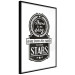 Wall Poster There Is No Easy Way from the Earth to the Stars - black and white texts 114693 additionalThumb 11