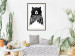 Wall Poster Wilderness - black and white composition with animal motif and texts 114793 additionalThumb 22
