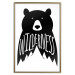 Wall Poster Wilderness - black and white composition with animal motif and texts 114793 additionalThumb 17