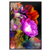 Wall Poster Colors of Summer - multicolored glamour composition with flowers on a black background 117993 additionalThumb 18