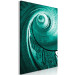 Canvas Spiral staircase - photograph of the staircase in turquoise colour 123593 additionalThumb 2