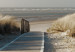 Wall Poster Abandoned Beach - wooden path on beach against sea and sky background 123993 additionalThumb 11