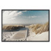 Wall Poster Abandoned Beach - wooden path on beach against sea and sky background 123993 additionalThumb 24
