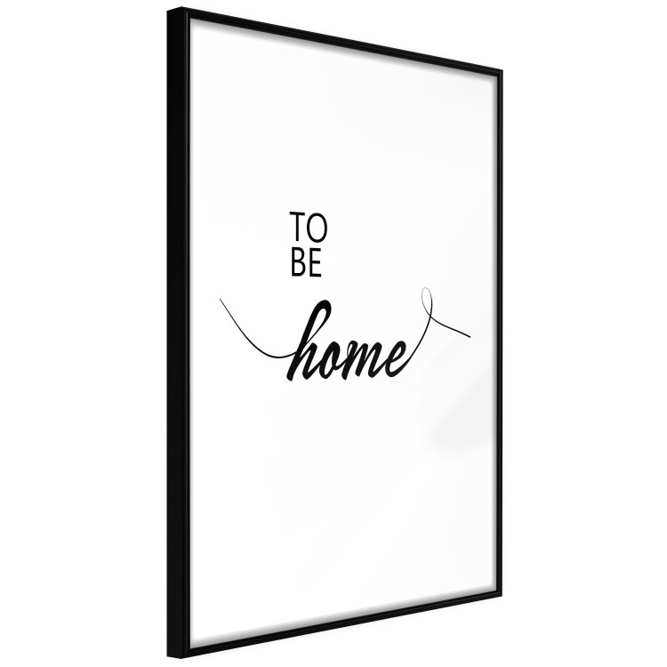 Wall Poster To Be Home - black English text on a contrasting white background 125793 additionalImage 11