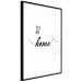 Wall Poster To Be Home - black English text on a contrasting white background 125793 additionalThumb 11