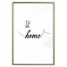 Wall Poster To Be Home - black English text on a contrasting white background 125793 additionalThumb 14