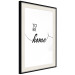 Wall Poster To Be Home - black English text on a contrasting white background 125793 additionalThumb 3