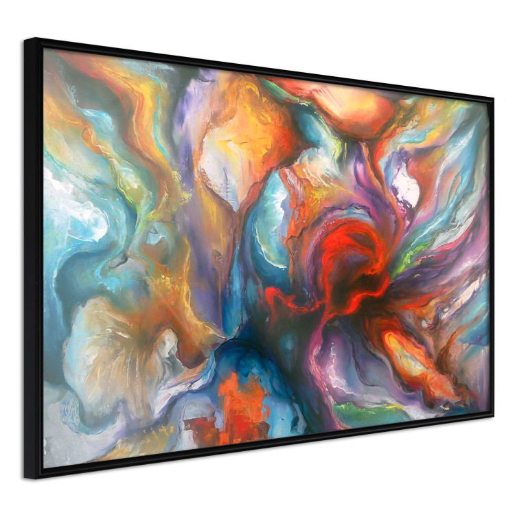 Poster Abyss - worm among multicolored patterns in an abstract motif 127293 additionalImage 11