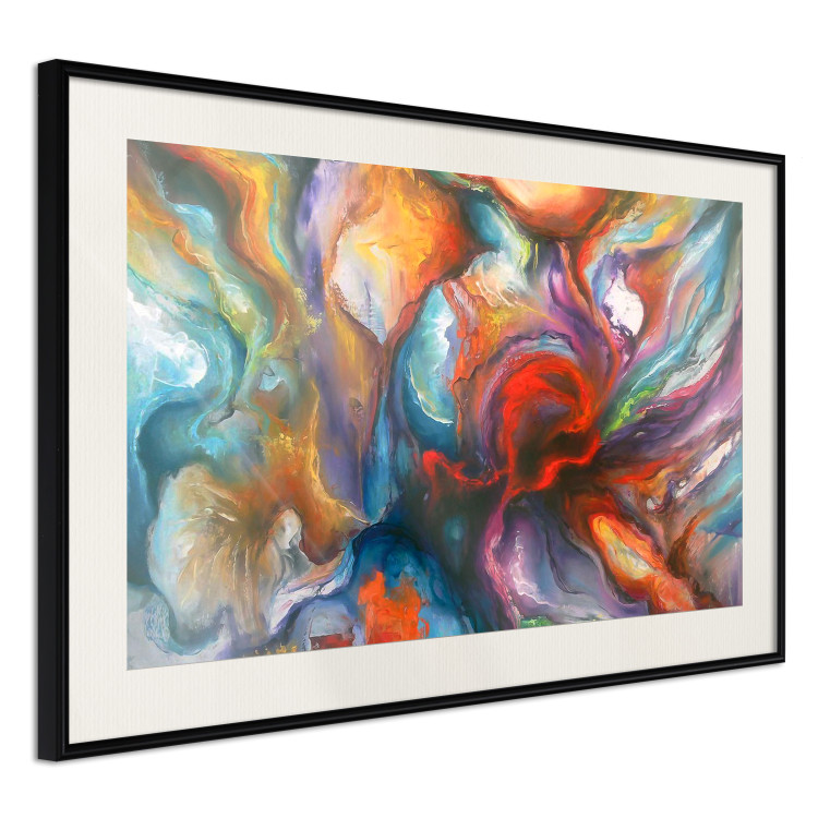 Poster Abyss - worm among multicolored patterns in an abstract motif 127293 additionalImage 2