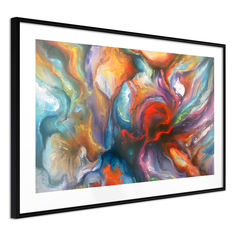 Poster Abyss - worm among multicolored patterns in an abstract motif 127293 additionalImage 6