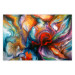 Poster Abyss - worm among multicolored patterns in an abstract motif 127293