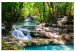 Large canvas print Nature: Forest Waterfall [Large Format] 128693