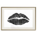 Wall Poster Lipstick Trace - imprint of black female lips on white plain background 129593 additionalThumb 20