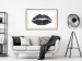 Wall Poster Lipstick Trace - imprint of black female lips on white plain background 129593 additionalThumb 22