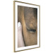Poster Soothing Touch - human hand gently touching the face of a brown horse 130293 additionalThumb 7