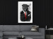 Wall Poster Elegant Rottweiler - abstraction of a dog in a suit on a brick wall 130793 additionalThumb 18