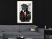 Wall Poster Elegant Rottweiler - abstraction of a dog in a suit on a brick wall 130793 additionalThumb 13