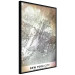 Poster City of Dreams - black and white map of New York with brown details 132093 additionalThumb 13