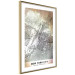 Poster City of Dreams - black and white map of New York with brown details 132093 additionalThumb 7