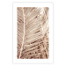 Wall Poster Beige Palm - composition of tropical palm leaves in golden hue 135293 additionalThumb 2