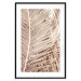 Wall Poster Beige Palm - composition of tropical palm leaves in golden hue 135293 additionalThumb 18