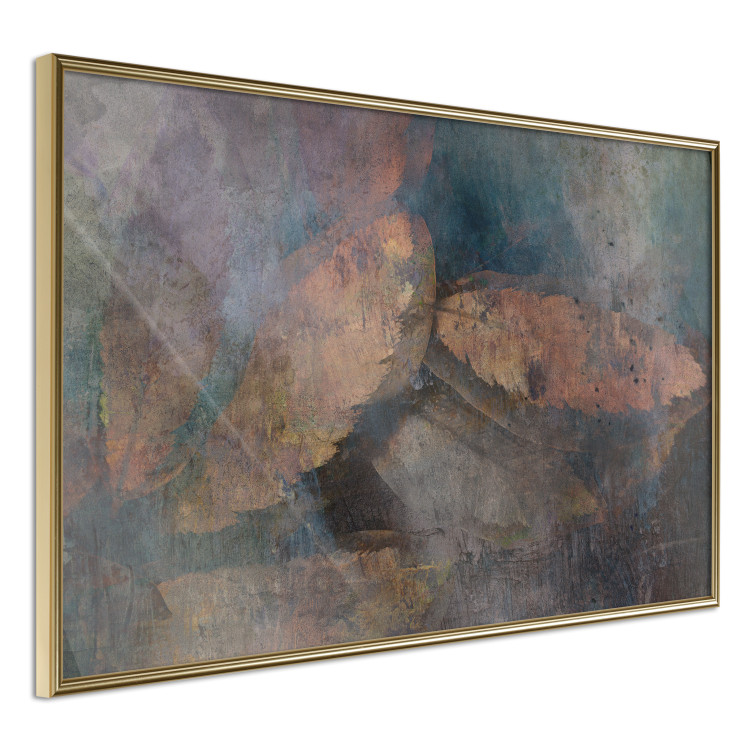 Poster Copper Leaves - abstract and rusty texture with a leaf motif 135793 additionalImage 9