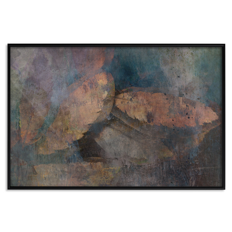 Poster Copper Leaves - abstract and rusty texture with a leaf motif 135793 additionalImage 20