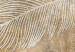 Wall Mural Flying feathers - composition with texture and white scandi boho patterns 136093 additionalThumb 4