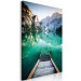 Canvas Beginning of Adventure (1-piece) Vertical - old stairs and mountain landscape 138793 additionalThumb 2