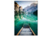 Canvas Beginning of Adventure (1-piece) Vertical - old stairs and mountain landscape 138793