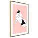 Poster Female Body - silhouette of a white woman on a pastel pink background 138893 additionalThumb 9