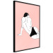 Poster Female Body - silhouette of a white woman on a pastel pink background 138893 additionalThumb 14
