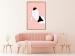 Poster Female Body - silhouette of a white woman on a pastel pink background 138893 additionalThumb 13