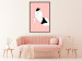 Poster Female Body - silhouette of a white woman on a pastel pink background 138893 additionalThumb 10