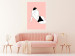 Poster Female Body - silhouette of a white woman on a pastel pink background 138893 additionalThumb 7