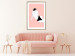 Poster Female Body - silhouette of a white woman on a pastel pink background 138893 additionalThumb 11