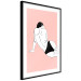 Poster Female Body - silhouette of a white woman on a pastel pink background 138893 additionalThumb 6