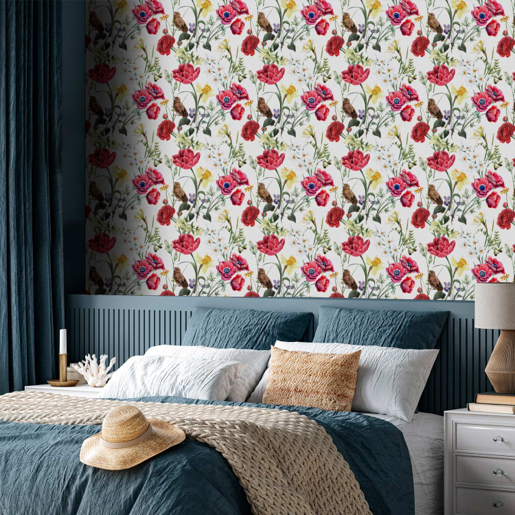 Modern Wallpaper Poppy Meadow 142793 additionalImage 4