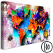 Canvas Colorful Continents (1-piece) - colorful abstract world map 144493 additionalThumb 6