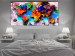Canvas Colorful Continents (1-piece) - colorful abstract world map 144493 additionalThumb 3