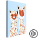 Canvas Art Print Two Llamas - Happy Animals Painted With Colorful Spots 145493 additionalThumb 6