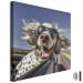 Canvas Art Print AI English Setter Dog - Animal With Glasses Riding in a Car - Square 150193 additionalThumb 8