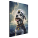 Canvas Print AI Dog Schnauzer - Portrait of a Fantasy Animal in the Role of a Sailor - Vertical 150293 additionalThumb 2