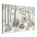 Canvas Art Print Forest Story - A Watercolor Composition for Children With Animals 151193 additionalThumb 2