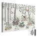 Canvas Art Print Forest Story - A Watercolor Composition for Children With Animals 151193 additionalThumb 8