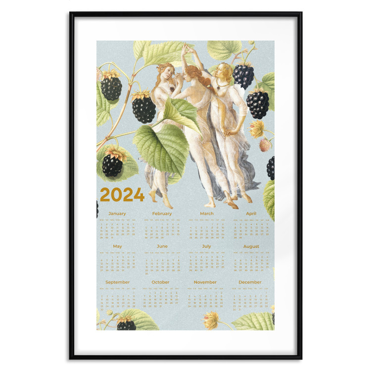 Poster Calendar 2024 - Collage of Three Graces Painting With Botanical Theme 151893 additionalImage 18