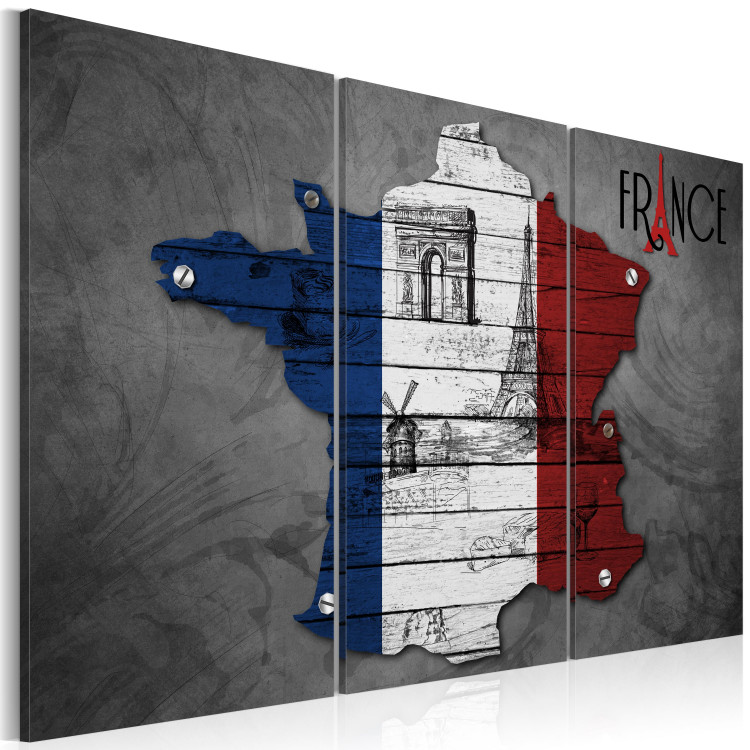 Canvas Symbols of France - triptych 55293 additionalImage 2