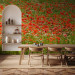 Wall Mural Floral Meadow - Green Meadow with Red Poppies in the Center 60393 additionalThumb 4