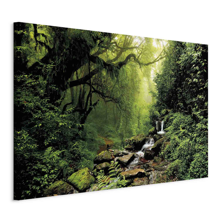 Canvas Print Waterfall in the Forest 98193 additionalImage 2